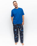 Aldrin Jersey-T-Shirt und Pyjama-Set mit Astronauten-Print