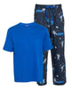 Aldrin Jersey-T-Shirt und Pyjama-Set mit Astronauten-Print