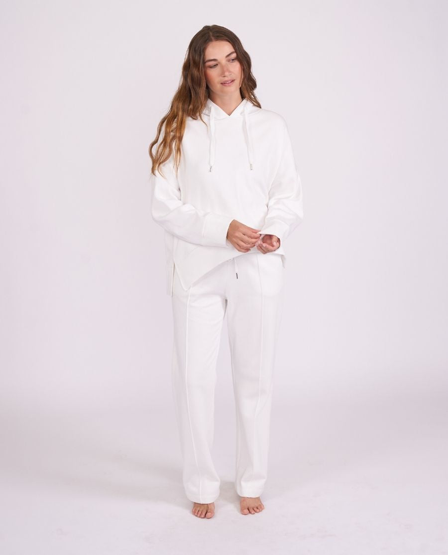 Womens White Lounge Hoodie and Joggers Set
