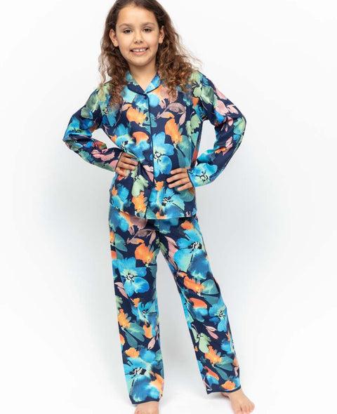 Bea Girls Floral Print Pyjama Set