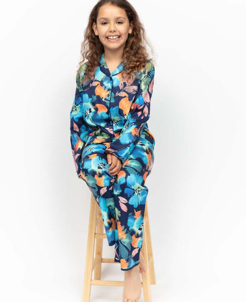 Bea Pyjama-Set mit Blumenmuster für Mädchen