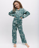 Hannah Pyjama-Set mit Leopardenmuster für Mädchen