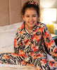 Ensemble de pyjama à imprimé floral pour filles Nicole