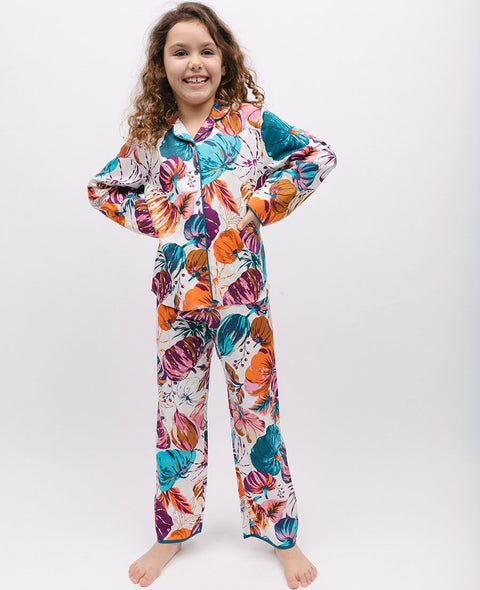 Maple Mädchen-Pyjama-Set mit Kürbis-Print