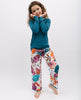 Maple Girls Slouch-Jersey-Oberteil und Pyjama-Set mit Kürbis-Print