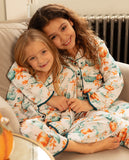 Goldie Girls Pumpkin Printed Jersey Pyjama Set