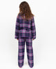 Edie Girls Lightly Brushed Check Pyjama Set