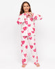 Aria Girls Heart Printed Jersey Pyjama Set