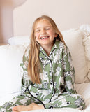 Nancy Girls Dog Print Pyjama Set