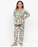 Nancy Girls Dog Print Pyjama Set