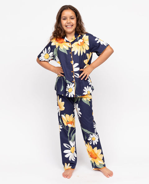 Georgina Girls Floral Print Pyjama Set