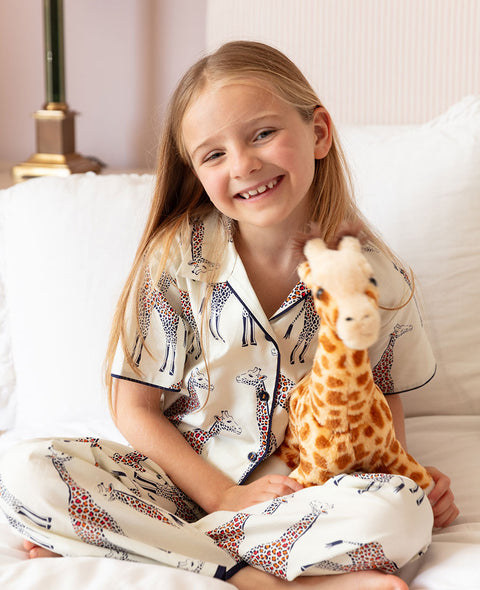 Georgina Girls Giraffe Print Pyjama Set