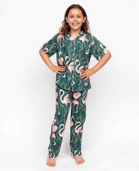 Ivy Girls Flamingo Print Pyjama Set