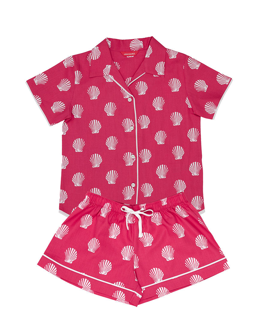 Sofia Girls Shell Print Shorty Set