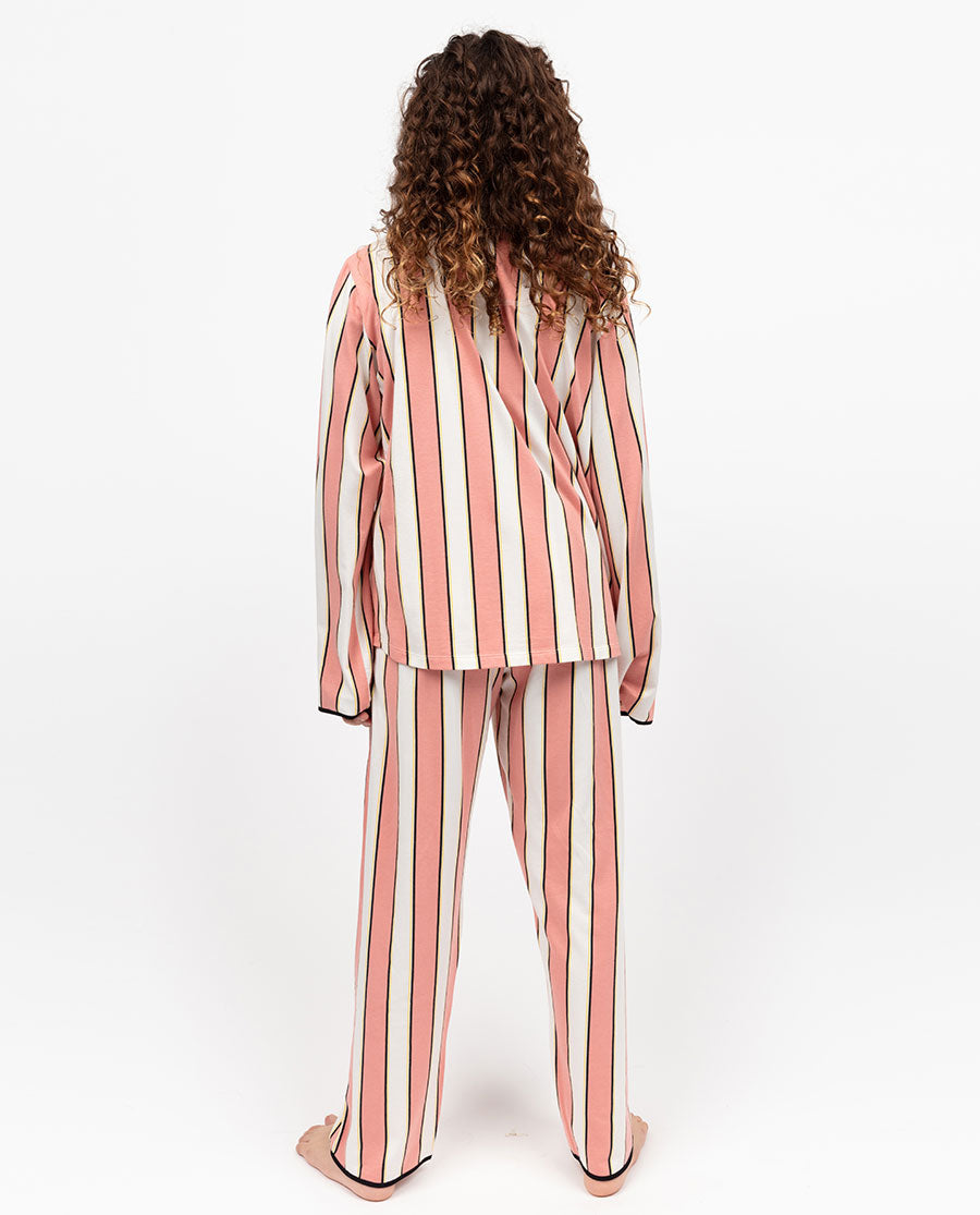 Bonnie Girls Stripe Printed Jersey Pyjama Set