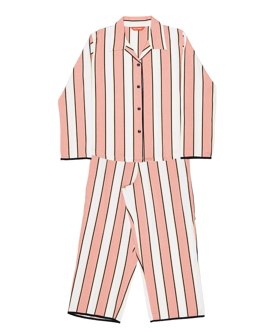Bonnie Girls Stripe Printed Jersey Pyjama Set