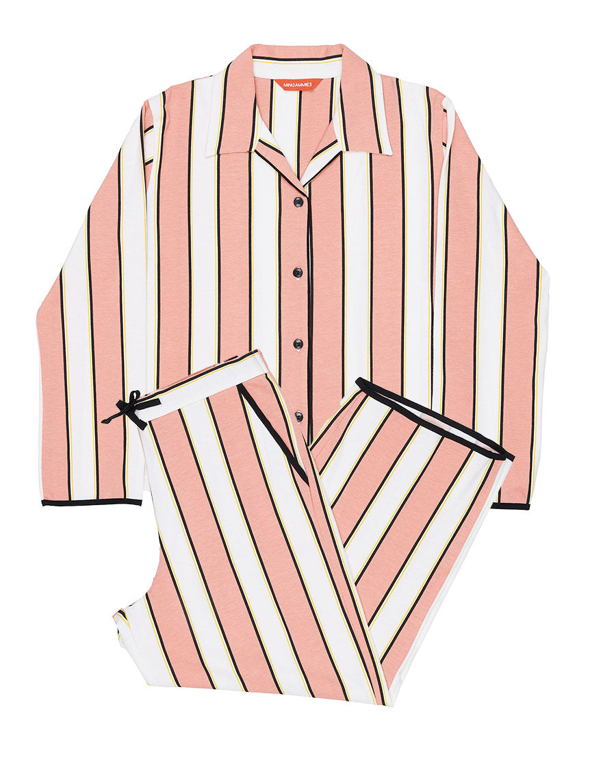 Bonnie Girls Stripe Printed Jersey Pyjama Set