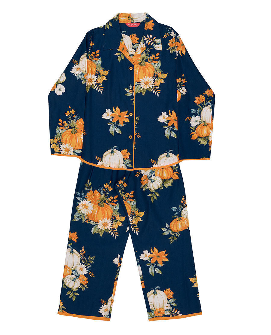 Auburn Girls Pumpkin Print Pyjama Set