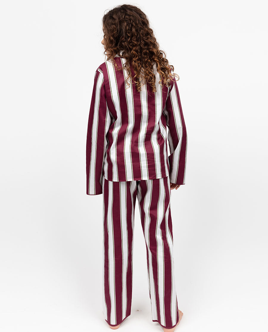 Yasmin Girls Printed Stripe Pyjama Set