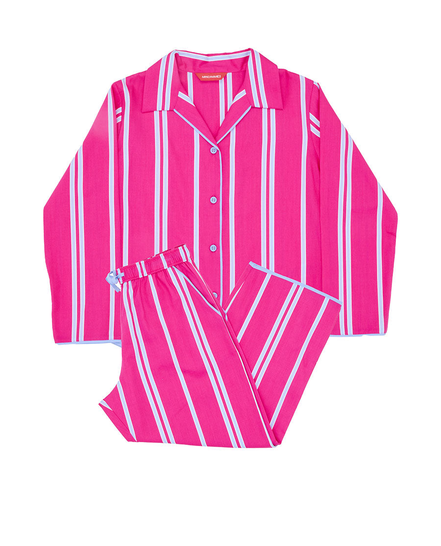 Chloe Girls Printed Stripe Pyjama Set
