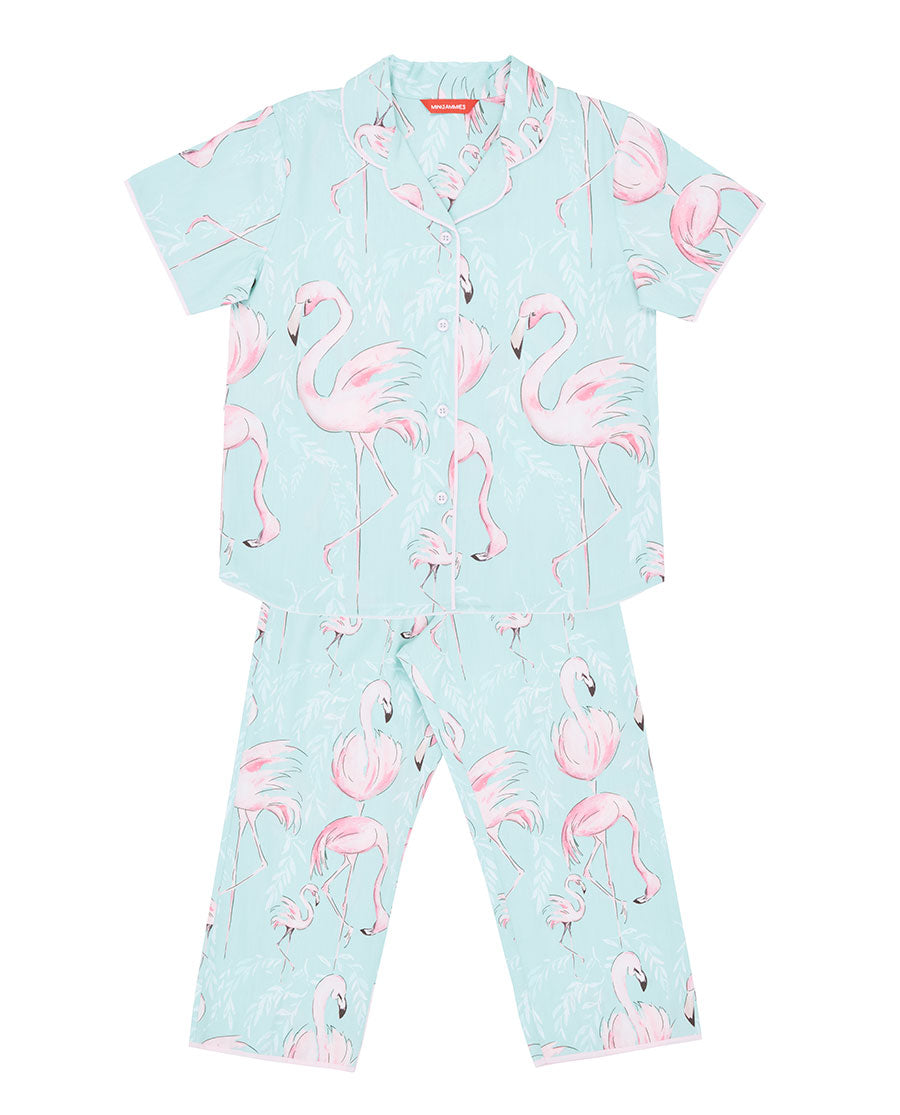 Francesca Girls Flamingo Print Pyjama Set