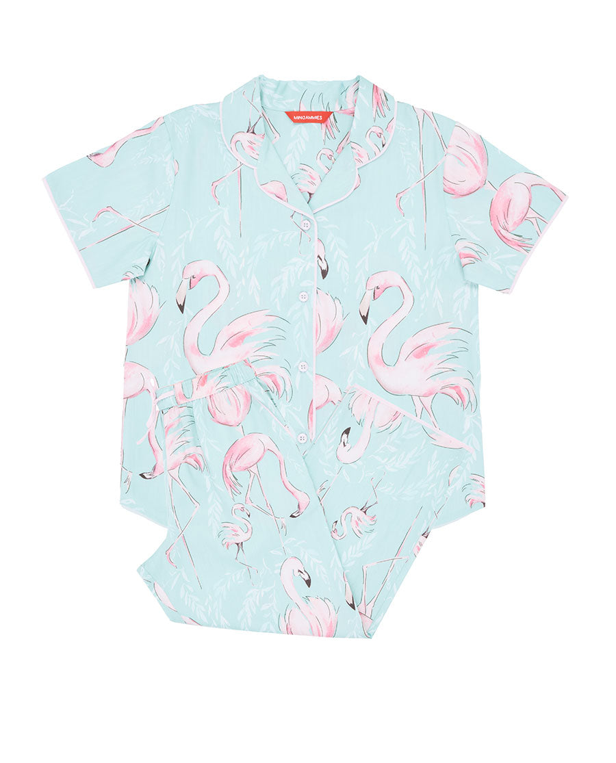 Francesca Girls Flamingo Print Pyjama Set