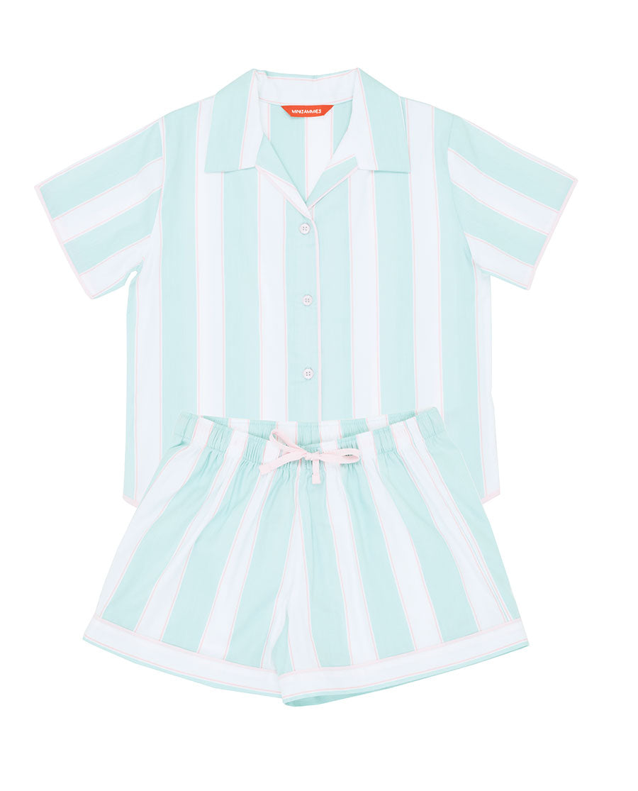 Francesca Girls Printed Stripe Shorty Set
