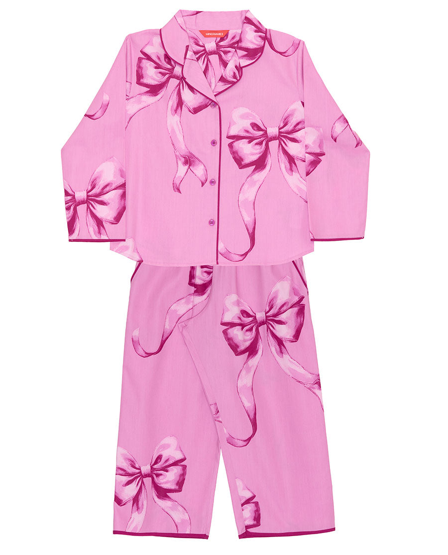 Girls Bow Print Pyjama Set