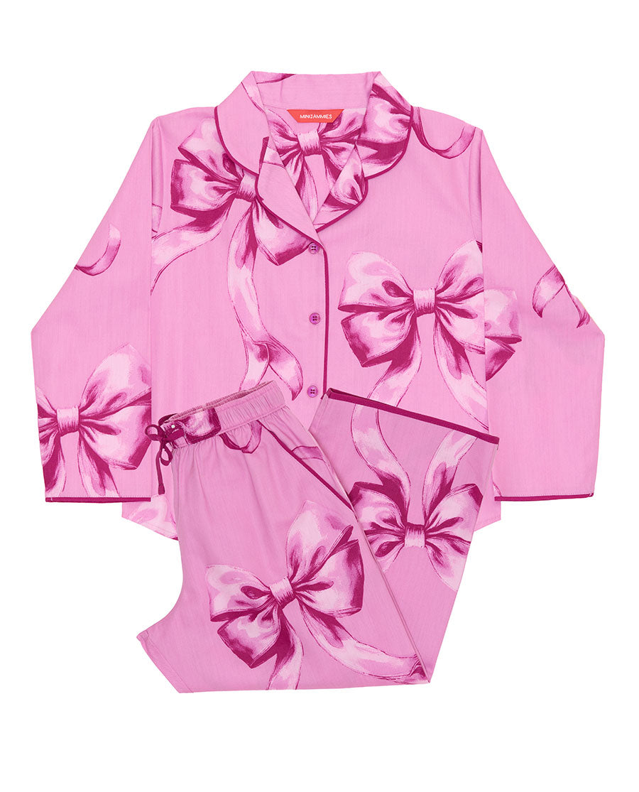 Girls Bow Print Pyjama Set