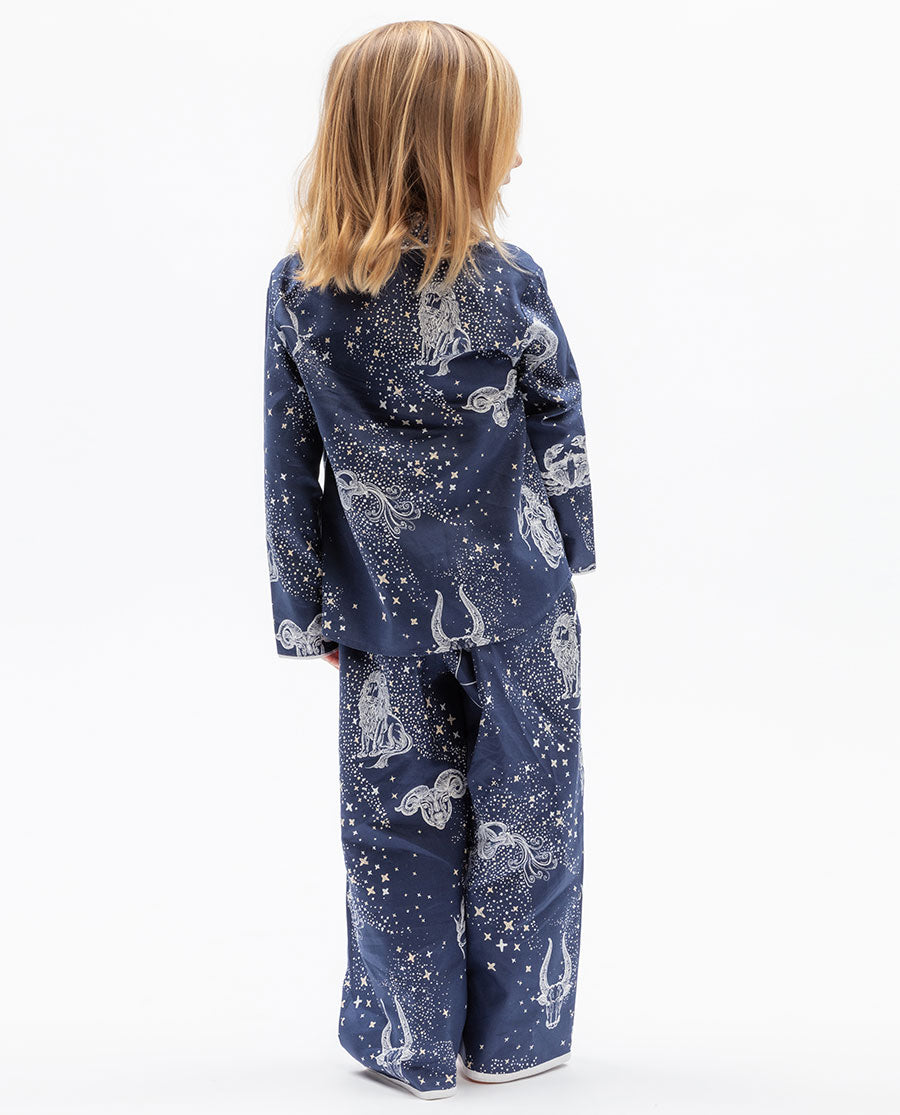 Girls Zodiac Print Pyjama Set
