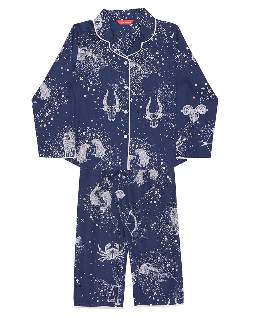 Girls Zodiac Print Pyjama Set