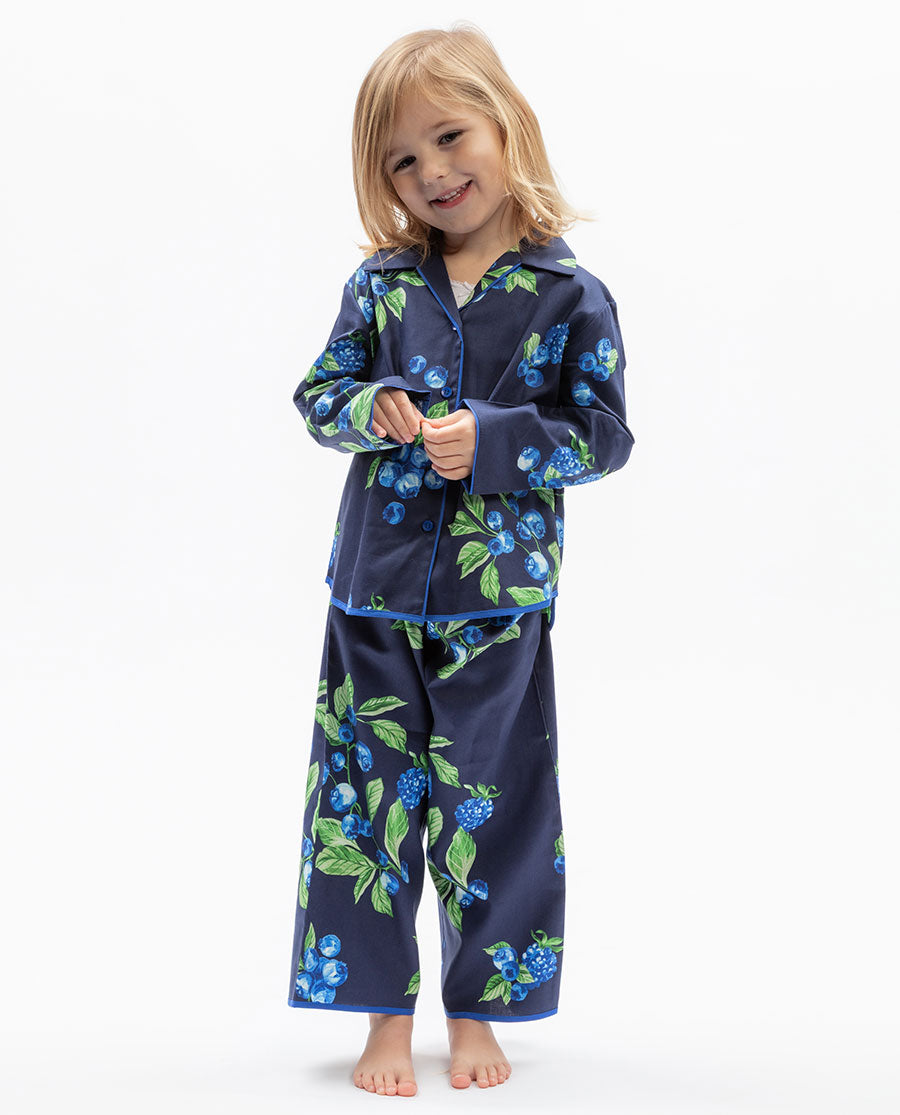 Midnight Berry Girls Fruit Print Pyjama Set