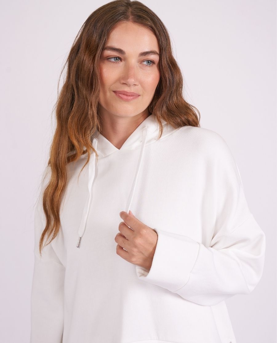 Womens White Lounge Hoodie and Joggers Set