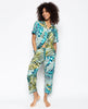 Ensemble pyjama court à imprimé feuilles de palmier Eleanor
