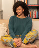 Pyjamahose mit Hannah-Blatt-Print