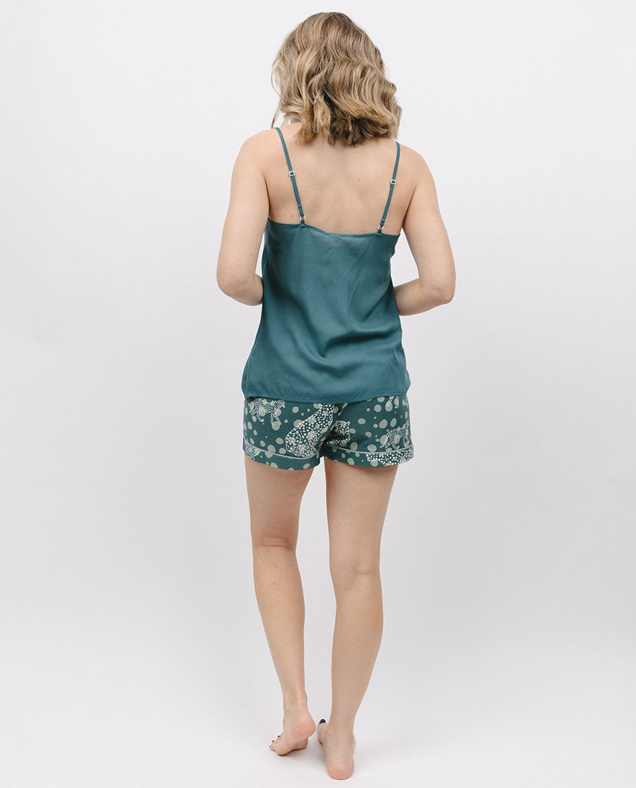 Hannah Leopard Print Shorts