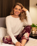 Eve Slouch Jersey Top and Floral Print Pyjama Set