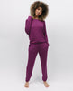 Carina Magenta Solid Slouch Jersey Pyjama Set