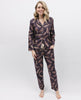 Lana-Pyjama-Set mit Feder-Print