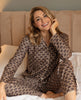 Lana Pyjama-Oberteil mit Geo-Print