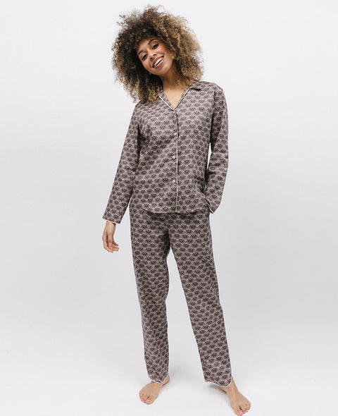 Lana Pyjama-Set mit Geo-Print