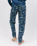 Fawn Blue Woodland Print Pyjama Bottoms