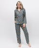 Fawn Pinecone Geo Print Pyjama Top