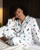 Whistler Damen-Pyjama-Set mit Ski-Print