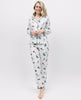 Whistler Damen-Pyjama-Oberteil mit Ski-Print