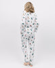 Whistler Cream Damen-Pyjamahose mit Ski-Print