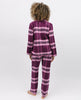 Eve Purple Ensemble pyjama super confortable à carreaux pour femme
