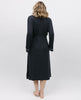 Charcoal Jersey Long Dressing Gown