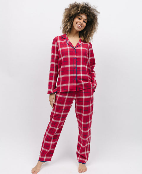 Noél Womens Super Cosy Check Pyjama Set