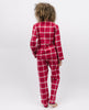 Noél Womens Red Super Cosy Check Pyjama Set
